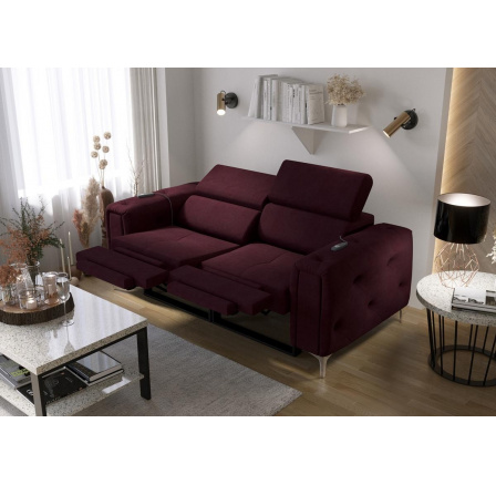 SOFA ORION II RELAX 190 CM - Odcienie bordowego