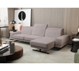 NAROŻNIK FIORE MINI 265x180 CM - Odcienie szarego beżu , prawa