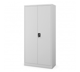 Fém ruhásszekrény polcokkal DAVID, 900 x 1850 x 450 mm, szürke