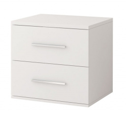 OMEGA I éjjeliszekrény - 22, Fehér/Fehér