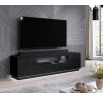 TV komód REJA, fényes fekete/fényes fekete