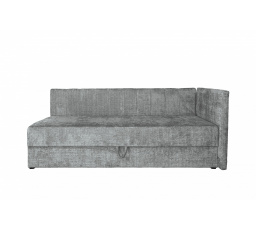 Kárpitozott ágy tárolóval és paravánnal RICKY 90, Szürke