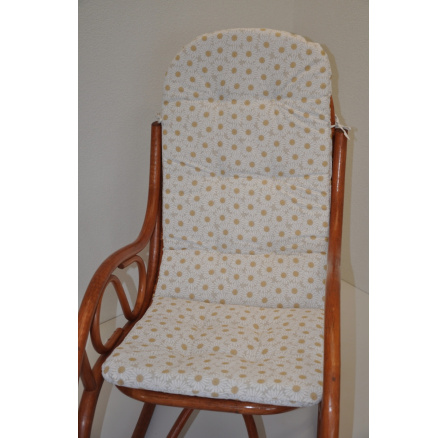 Polstr UNI na houpací křeslo motiv kopretiny