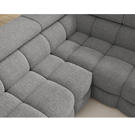 Carmenn corner sofa with sleeping function, storage compartment and adjustable headrests, gray bouclé, right-hand side Royal 04 205x126 Right 1