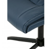 Kancelářské křeslo, houpací mechanismus, modrá ekokůže, KA-Y344 BLUE