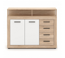 Komoda BLAGO MIDI A 119,5 cm Dąb Sonoma/Biały