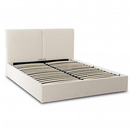 Łóżko 120x200 MARSYLIA z Pojemnikiem Kremowe Boucle Łóżko 120x200 MARSYLIA z Pojemnikiem Kremowe Boucle