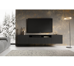Fali TV szekrény NOEMI Fekete+Fekete