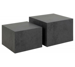 2 darabos Dice fekete dohányzóasztal készlet