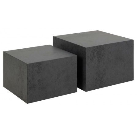 2 darabos Dice fekete dohányzóasztal készlet