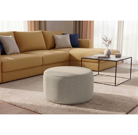PUFA OKRĄGŁA TILIA Ø72 CM AR20 (ODCIENIE SZAREGO BEŻU) - SZYBKA WYSYŁKA PUFA OKRĄGŁA TILIA Ø72 CM AR20 (ODCIENIE SZAREGO BEŻU) - SZYBKA WYSYŁKA