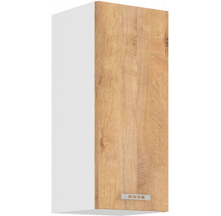 Horní skřínka SARA - 30 G-72 1F, Bílá / Dub Lefkas