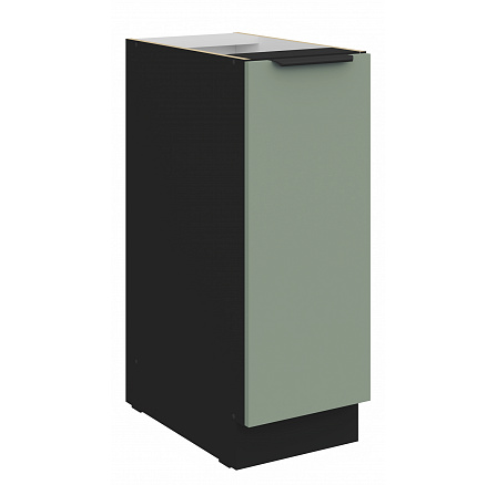 Dolní skříňka ARIA - 30 D CARGO BB, Černá/Aquamarine