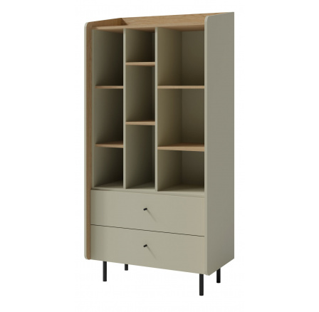 ALESSIO AE 6 polc, Eukaliptusz/Baltic Dune Tölgy