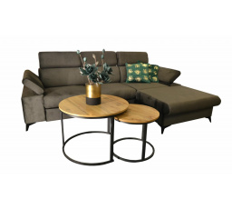 Sedací souprava Apolena pravá šedohnědá