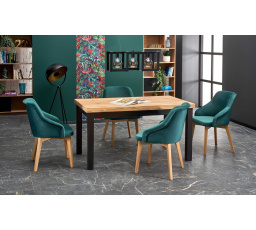 TIAGO étkezőasztal, Craft tölgy/Fekete