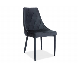 Étkezőszék TRIX VELVET, Fekete Bluvel 19
