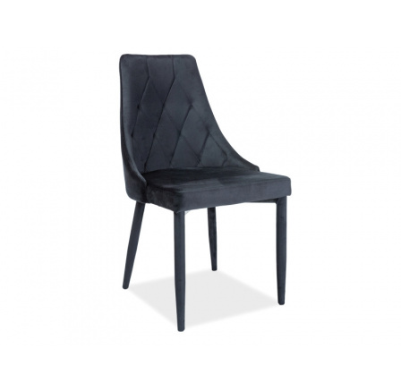 Étkezőszék TRIX VELVET, Fekete Bluvel 19