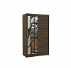 Tolóajtós szekrény tükörrel BARIO 120 Choco+Choco