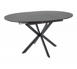 GASTON ÉTKEZŐASZTAL 100 KERÁMIA SZÜRKE / FEKETE 100(135)X100