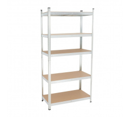 Ezüst raktári polc R6-FXJG 5P