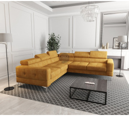 NAROŻNIK TAPICEROWANY TOSCANIA MAX 250×250 - lewa , Odcienie żółtego