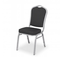 SOL bankett szék fekete-ezüst