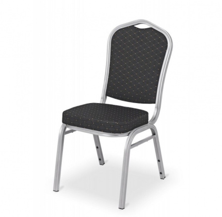 SOL bankett szék fekete-ezüst