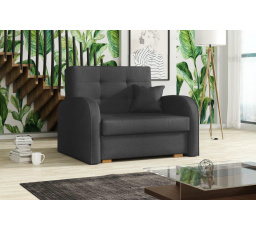 Rozkládací křeslo Vivian Gold I šedé