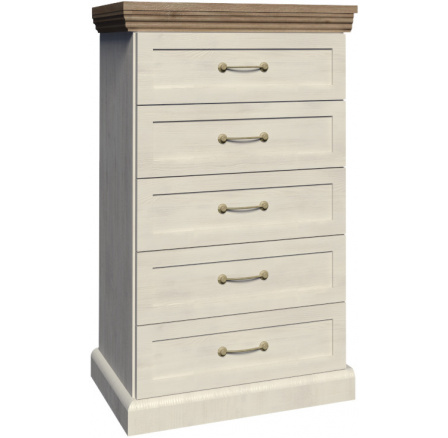 ROYAL KS5 komód, Északi fenyő + Vad tölgy