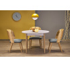 Kihúzható étkezőasztal PIVOT, kasmír/természetes