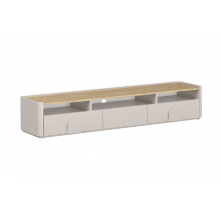 AMILIO RTV 200 1K2SZ - cashmere / dąb olejowany / uchwyty cashmere