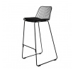 Dill High bárszék fekete, fekete párnával