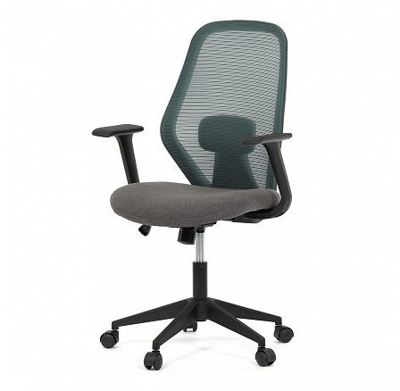 Kancelářská židle, houpací mechanismus, zelená síťovina, KA-V3149 GRN