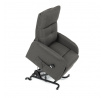 Polohovací křeslo, elektrické kabelové ovládání, šedá, látka, TV-5482 GREY2