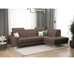 NAROŻNIK ROZKŁADANY MALIBU MINI 180X250 - prawa , Odcienie brązowego