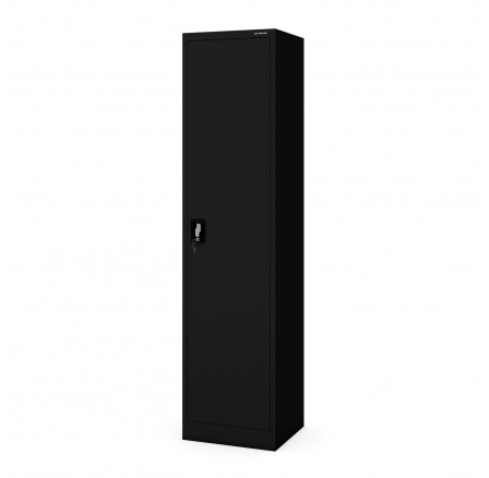 Irodai fém iratszekrény ALEX, 450 x 1850 x 400 mm, fekete