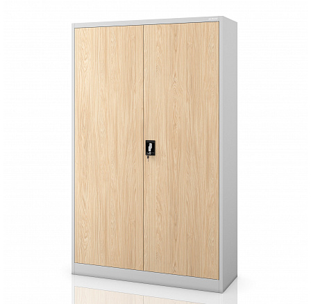 Irodai fém iratszekrény szürke / sonoma tölgy: Eco Design JAN II, 1150 x 1850 x 400 mm