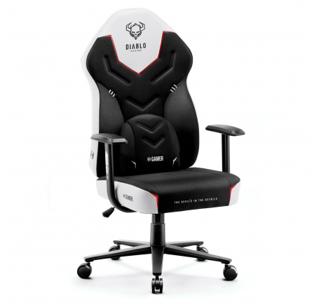 X Gamer 2 játékszék.0 Normál méret, fekete-fehér