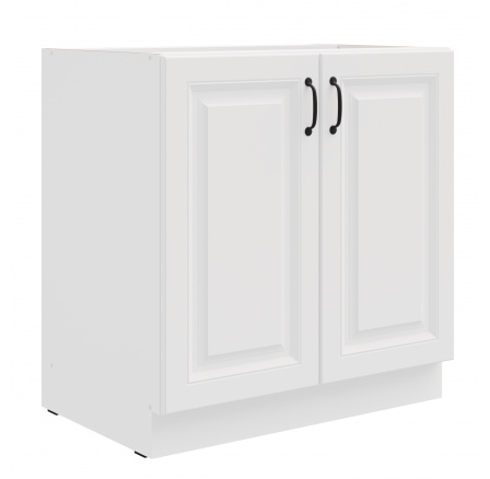 Dolní skřínka STELLO - 80 D 2F BB, Bílá/Bílá