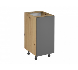 Langen D40 alsó konyhaszekrény, szürke/tölgy artisan