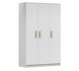 3D SMYK I - 19 Gardróbszekrény, Fehér Matt/Sonoma