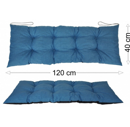 Podsedák 120x40 tyrkysový melír