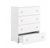 ELZA Komód Fehér+Rózsaszín