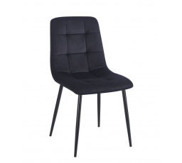 Velvet szék fekete K11-FX
