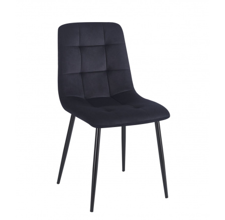 Velvet szék fekete K11-FX