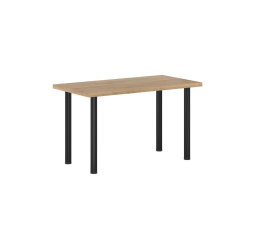 Arany tölgy asztal + fekete matt I lábak 67x128 STB-FXJG