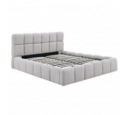 Łóżko 160x200 MURCJA z Pojemnikiem Szare Boucle