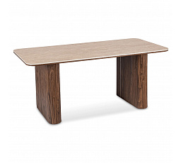Stół ARAMIS Prostokątny 180 cm Trawertyn/Orzech