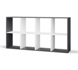 Regál Manja, antracit/bílá